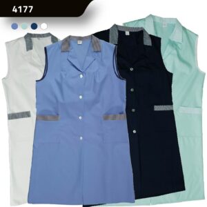 Jasschort met kraag en zonder mouw